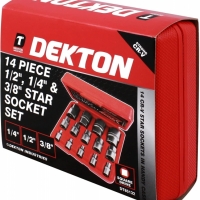 Set tubulare Dekton, stea, 14 bucati, DT85132