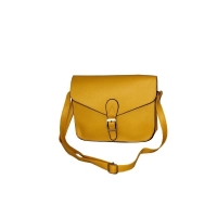 Poseta cu bareta pentru umar, 26 x 20 x 7 cm, galben, Vivo