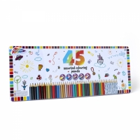 Set de 45 creioane colorate asortate, Grafix, T45P-B