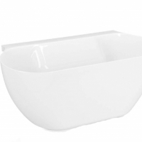 Cos de gunoi suspendat, 4L, gri deschis, 2031