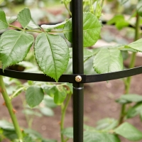 Suport Flori pentru Gradina, Forma de Obelisc, din metal, 190 x 39 cm, Kingfisher, WGO