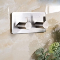 Agataror baie autoadeziv, 2 agatatoare, Silver, DH-3M