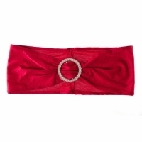 Set de 20 fundite elastice pentru scaun, catarama argintie, 14 x 34 cm, Roz Aprins F-ELASTICA