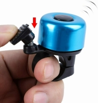 Sonerie pentru biciclete, mecanic, albastru, 3 cm diametru, BELL