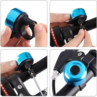 Sonerie pentru biciclete, mecanic, albastru, 3 cm diametru, BELL