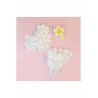 Set petale trandafiri artificiale 100 bucati, Alb