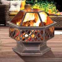 Vatra de foc hexagonal Novara, 70 x 62.5 cm, 1069