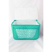 Geanta termoizolanta, 41 x 24 x 25 cm, verde/alb, BB961