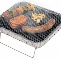 Set gratar de unica folosinta cu carbune, 25 x 31 x 5 cm, BBQ175