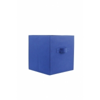 Cutie textil pliabila pentru depozitare, albastru , 27 x 27 x 28 cm, 8133