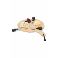 Set de cutite si tocator de branzeturi rotund Alpina, 17394