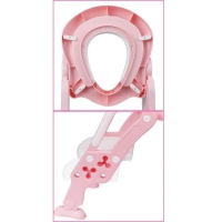 Reductor pentru toaleta cu scarita, roz, 407880