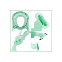 Reductor pentru toaleta cu scarita, verde, 407866