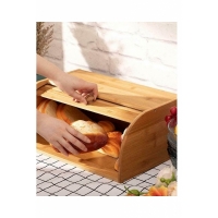 Cutie din bambus pentru paine, natur, 41 x 28 x 17 cm 7347