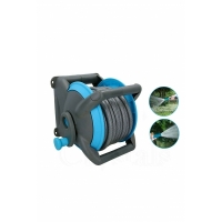 Furtun de gradina cu suport, 15M, gri/albastru HP-122