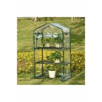 Mini sera pentru flori si legume, 3 nivele, 125 x 69 x 49 cm, 1074