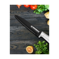 Set cutite 8 piese cu suport din acril Herzberg, argintiu, HG-MSN8SLV