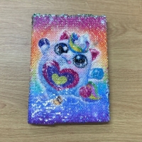 Jurnal cu paiete, set artizanat, Rainbocorn, 81-0001