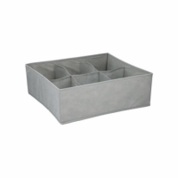 Organizator pliabil pentru sertare cu 6 compartimente, gri, Vivo, 16406