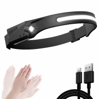 Lanterna de cap reincarcabila, LED cu senzor de miscare, rezistenta la apa, Goodyear, GY900939