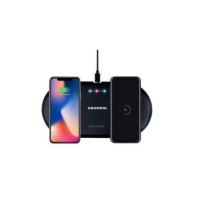 Incarcator wireless dublu, ultra slim Qi,  2 x 10W, Grunding, 26823