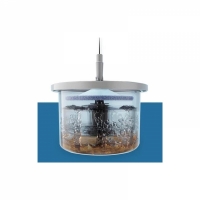 Set curatenie galeata cu centrifuga si mop rotativ 360°, albastru/gri, Vivo, JW-A72