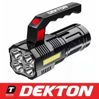 Lanterna reincarcabila cu LED-uri de mare putere, functii multiple, IPX4, Dekton, DT50622