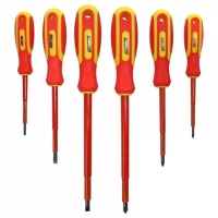 Set 6 surubelnite izolate cu varf magnetic 250mm Dekton, maner ergonomic, DT65503