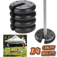 Set 4 greutati pavilion, negru 20 cm x 4,5 cm, My Garden, 0243