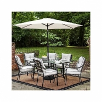 Umbrela de protectie solara pentru gradina, diametru de 2.7 m, crem, Vivo, PU27