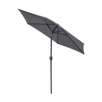 Umbrela de protectie solara pentru gradina, diametru de 2.7 m, gri, Vivo, PU27