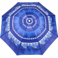 Umbrela de plaja cu diametru de 1.9 m, albastru, Vivo 19651