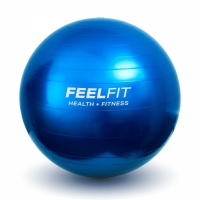 Minge pentru fitness, yoga, exercitii gimnastica, diametru 65 cm, albastru, Feel Fit FF017