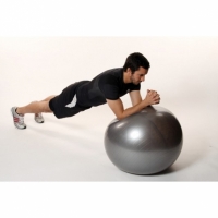 Minge pentru fitness, yoga, exercitii gimnastica, diametru 65 cm, gri, Feel Fit FF018