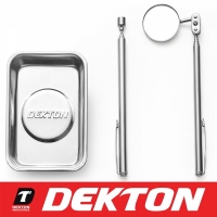 Set de 3 instrumente magnetice, oglinda-, magnet telescopic, vas magnetic, Dekton DT60730