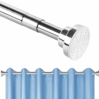 Bara telescopica pentru perdea 105-170 cm, L, argintiu, SCL01-SILVER-L