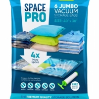Set 6 saci de vidat pentru haine cu pompa 78 x 100 cm, SP001