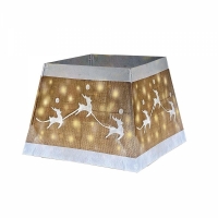 Husa pentru suport brad de Craciun cu reni si 55 LED-uri, Vivo 6083