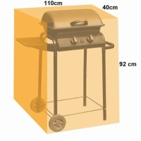 Husa de protectie pentru gratar BBQ, verde, 110 x 92 x 40 cm, MyGarden, 3671