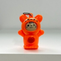 Breloc figurina cu schimbare a fetei, Cartoon Face, 4 cm, portocaliu, Vivo FIGURINA-ORANGE