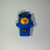 Breloc figurina cu schimbare a fetei, Cartoon Face, 4 cm, albastru, Vivo FIGURINA-BLUE