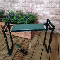 Scaun gradinarit si genunchiera, verde, 60 x 28 x 13 cm, Vivo, KP105