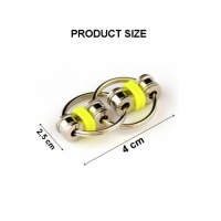 Set 4 jucarii Spinner Key Chain Fidget, antistres, galben/violet, Vivo, SPINNER4