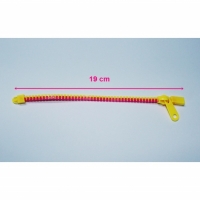 Bratara tip fermoar, Zipper Bracelet, roz/galben, 19 cm, Vivo, ZIPPER-PY