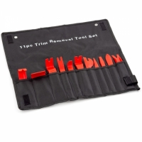 Kit pentru demontare interior auto, cu husa transport, 11 piese, rosu, Mighty Toolware MT030