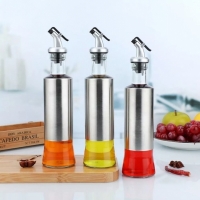 Oliviera din sticla pentru ulei / otet, picurator DropStop, 300 ml, Vivo GL101