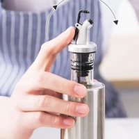 Oliviera din sticla pentru ulei / otet, picurator DropStop, 300 ml, Vivo GL101