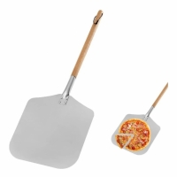 Paleta pentru pizza, din aluminiu, cu maner de lemn, 83 cm, Vivo PZW40