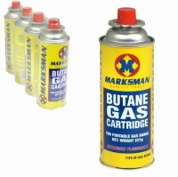 Set cartuse gaz butan pentru camping, 4 bucati, 227gr, Marksman, 68238C