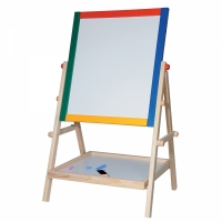 Tabla multifunctionala cu doua fete, pentru copii, lemn, 64 x 38 cm, Vivo 16823
